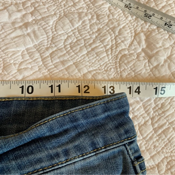 Denizen skinny distressed,fringe hem ankle jeans - Picture 3 of 9